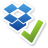 Emblem, uptodate, dropbox Icon