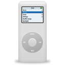 White, ipod, nano Black icon