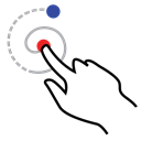 Gestureworks, Left, shape, stroke, Spiral Black icon
