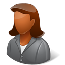 Female, Dark, Client Black icon