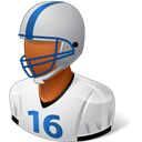 male, footballplayer Black icon