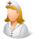 Nurse, male Black icon