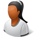 person, Female Black icon