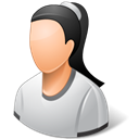 person, Female, undefined Black icon