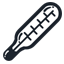 thermometer DarkSlateGray icon