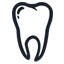 tooth DarkSlateGray icon