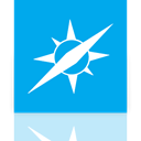 safari, Mirror DeepSkyBlue icon