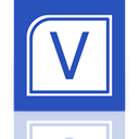 Mirror, visio RoyalBlue icon