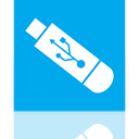 Usb, Mirror DeepSkyBlue icon