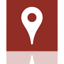 Maps, Mirror, google Brown icon