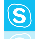 Mirror, Skype DeepSkyBlue icon