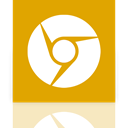 Mirror, Canary, google Orange icon