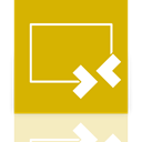 Mirror, Desktop, Remote Goldenrod icon