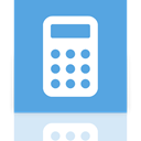 Mirror, calculator CornflowerBlue icon
