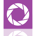 Mirror, Aperture DarkOrchid icon