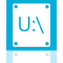 u, Mirror DarkTurquoise icon