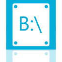 B, Mirror DarkTurquoise icon