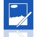 net, Mirror, paint RoyalBlue icon