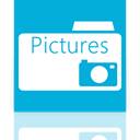 Pictures, Folder, Mirror DarkTurquoise icon