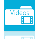 Mirror, videos, Folder DarkTurquoise icon