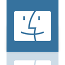 Mirror, Finder SteelBlue icon