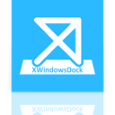 xwindows, Mirror, Dock DeepSkyBlue icon