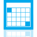 Mirror, Calendar DeepSkyBlue icon