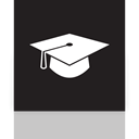 graduation, Mirror Black icon