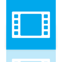 videos, Mirror DeepSkyBlue icon