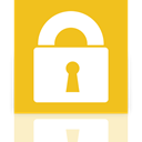 Lock, Mirror, power Goldenrod icon