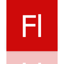 adobe, Flash, Mirror Firebrick icon