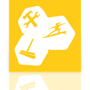 Utilities, Up, Mirror, tune Gold icon