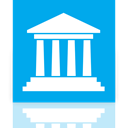 Libraries, Mirror DeepSkyBlue icon