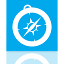 safari, Mirror DeepSkyBlue icon