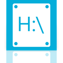H, Mirror DarkTurquoise icon