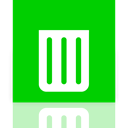 Empty, Mirror, Bin, recycle Lime icon