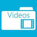 Folder, videos DarkTurquoise icon