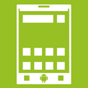 Android, smartphone YellowGreen icon