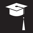 graduation Black icon