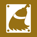 Disk, Cleanup Olive icon