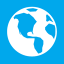 globe DeepSkyBlue icon