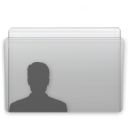 Graphite, user, Folder Silver icon