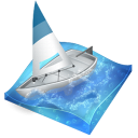 Px, sailing Black icon