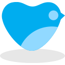 lover, twitter DeepSkyBlue icon