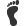 Left, Footprint Icon