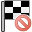 delete, Checkerflag WhiteSmoke icon