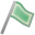 flag, green DarkSeaGreen icon