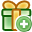 giftbox, Add DarkGreen icon