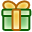 giftbox DarkGreen icon
