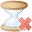 Hourglass, delete Tan icon